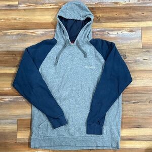 Columbia Men's Two-Tone Gray and Navy Hoodie